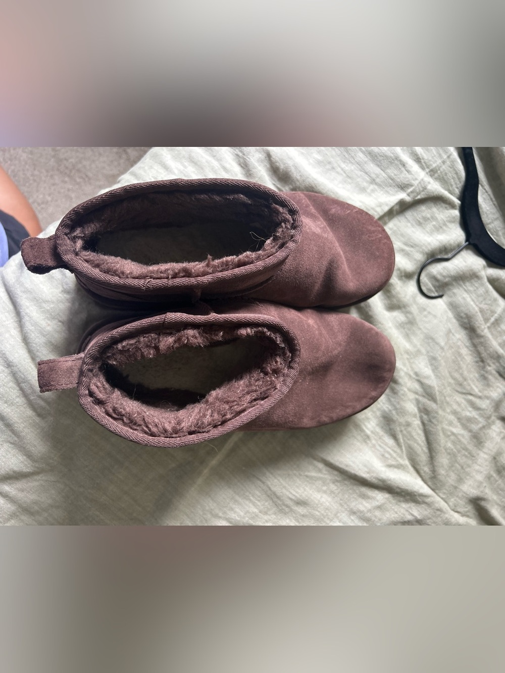 Chocolate brown platform Uggs
